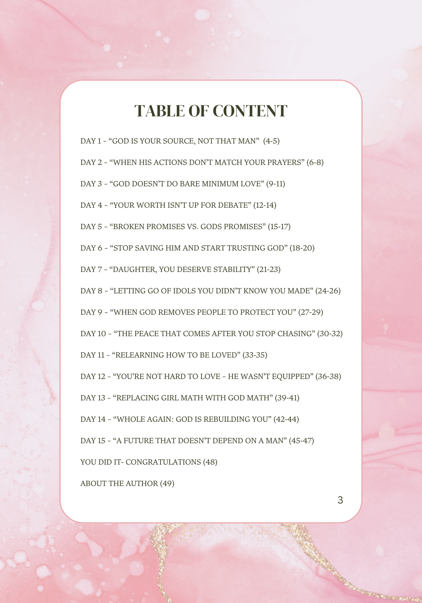 When God says "I Got You" Devotional