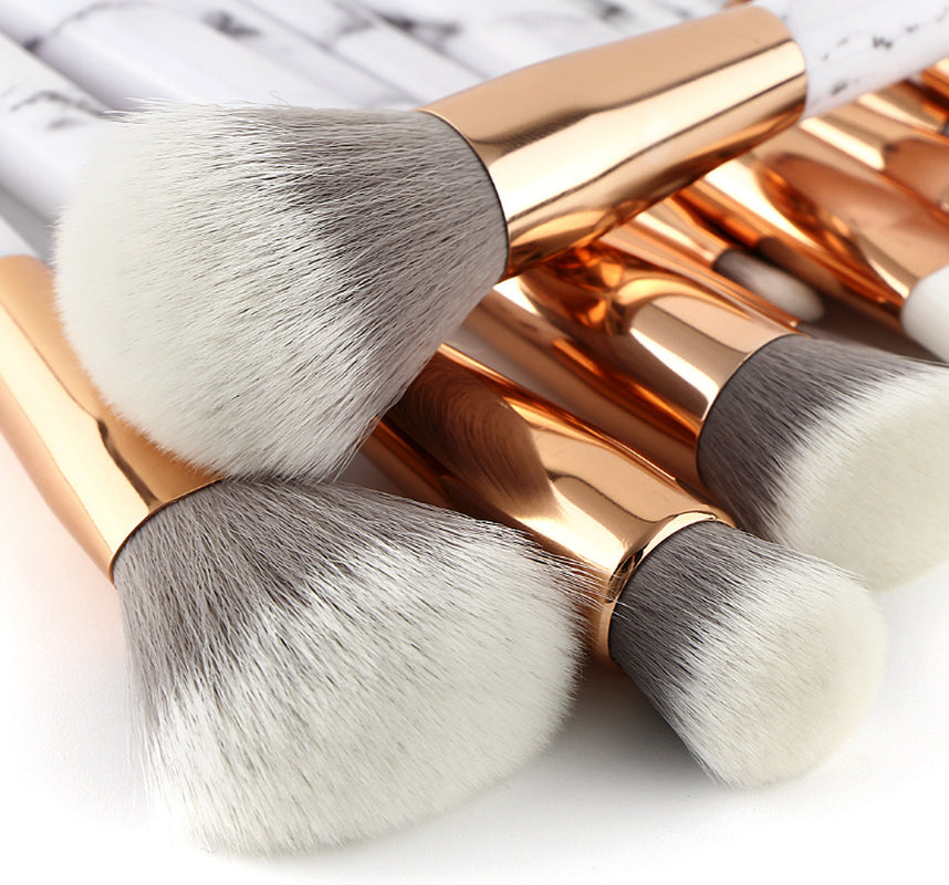 11 Sets of Marble Makeup Brush with Makeup Brush Beauty Makeup Kit 11 Makeup Brush Sets